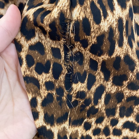 Zara Cheetah Print Tunic Length Shirt - Picture 9 of 9